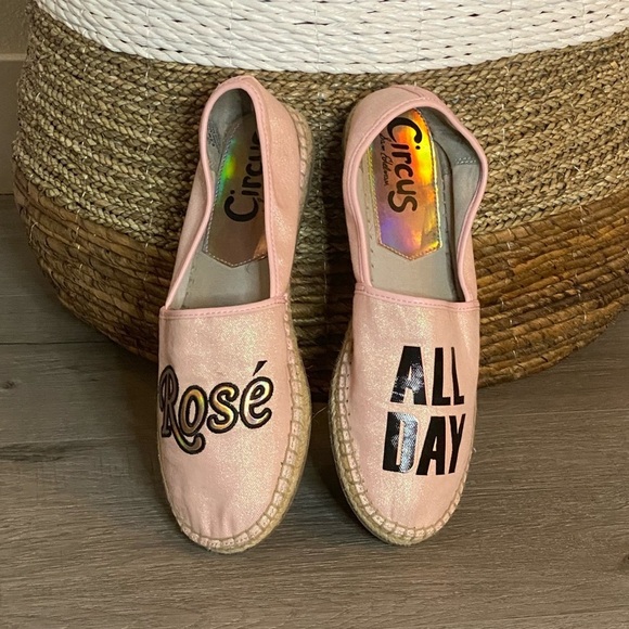 Pink shimmer Sam Edelman Rose All Day Espadrille, 9 1/2 - Picture 2 of 12